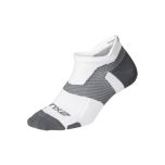 2XU Unisex Vectr Light Cushion No Show, white/grey