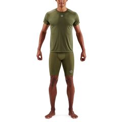 Skins Mens 3-Series Short Sleeve Top (khaki)